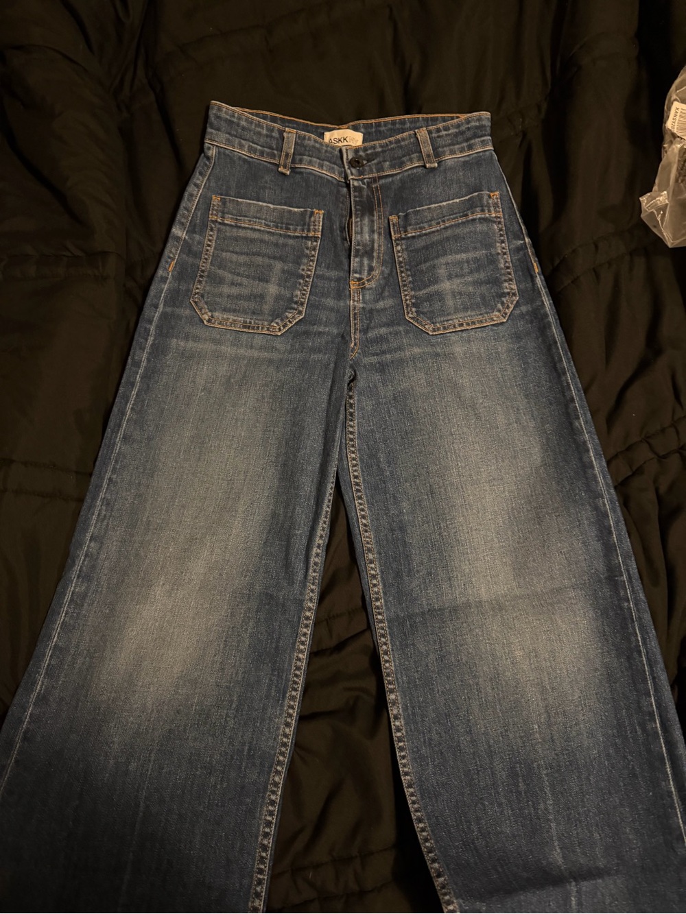 ASKKNY High-Waist Wide Leg Women’s Jeans - Blue